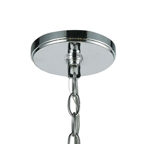 Elk Emory 8 Light Chandelier In Polished Chrome Model: 81365/4+4