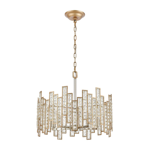 Elk Equilibrium 5 Light Chandlier In Matte Gold Model: 12134/5