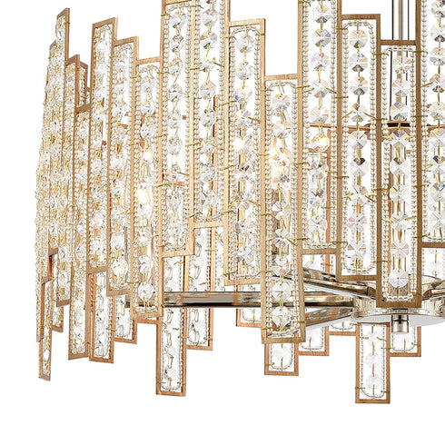 Elk Equilibrium 6 Light Chandlier In Matte Gold Model: 12135/6