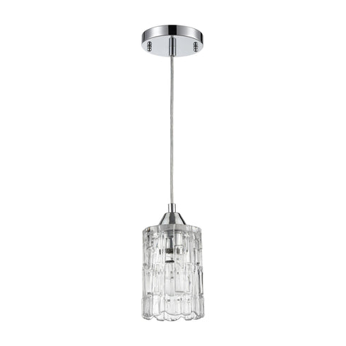 Elk Ezra 1 Light Mini Pendant In Polished Chrome Model: 17414/1
