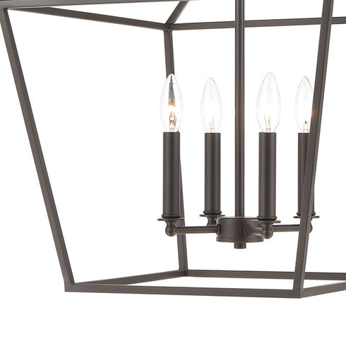 Elk Fairfax 3 Light Mini Pendant In Oil Rubbed Model: 57214/3