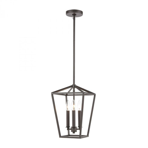 Elk Fairfax 3 Light Mini Pendant In Oil Rubbed Model: 57214/3