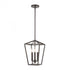 Elk Fairfax 3 Light Mini Pendant In Oil Rubbed Model: 57214/3