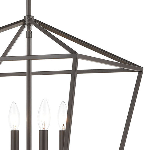 Elk Fairfax 3 Light Mini Pendant In Oil Rubbed Model: 57214/3