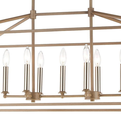 Elk Fairfax 8 Light Chandlier In Light Wood Model: 57226/8