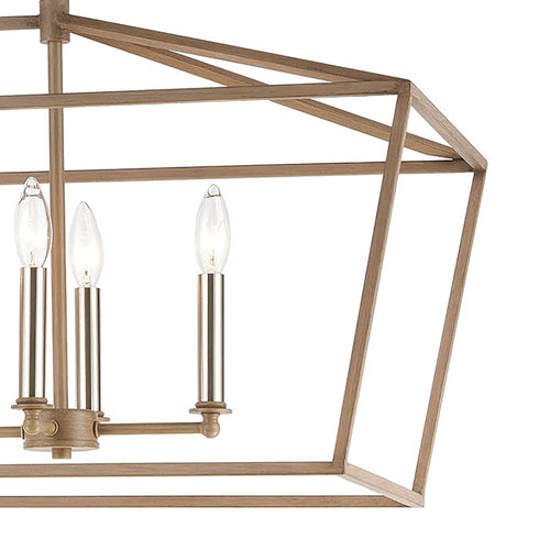 Elk Fairfax 8 Light Chandlier In Light Wood Model: 57226/8