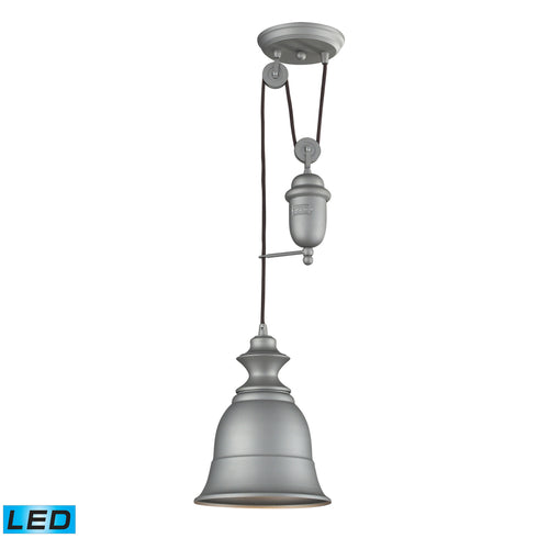 Elk Farmhouse 1 Light Adjustable Pendant In Aged Model: 65080-1-LED