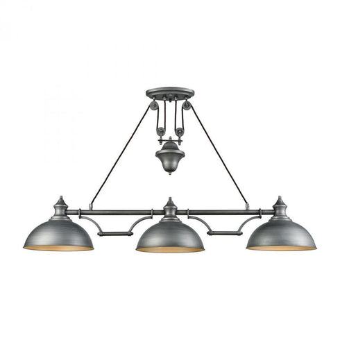 Elk Farmhouse 3 Light Adjustable Island Light In Model: 65163-3