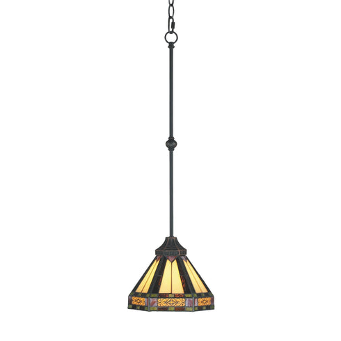 Elk Filigree 1 Light Mini Pendant In Aged Bronze Model: 629-AB