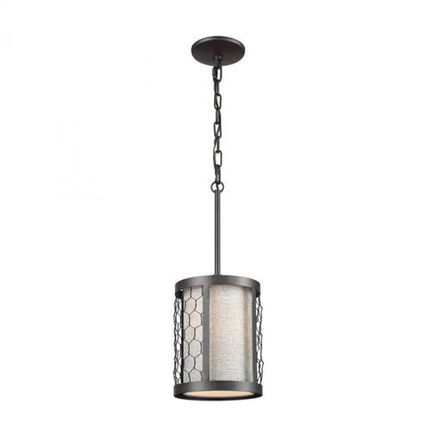 Elk Filmore 1 Light Mini Pendant In Oiled Bronze Model: 15241/1