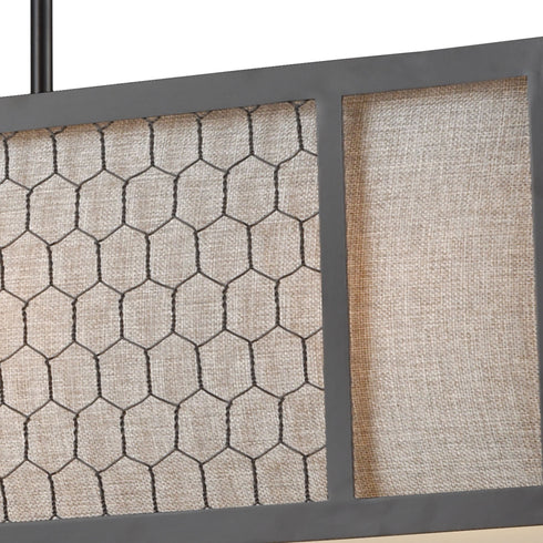 Elk Filmore 4 Light Linear Chandelier In Oil Model: 15244/4