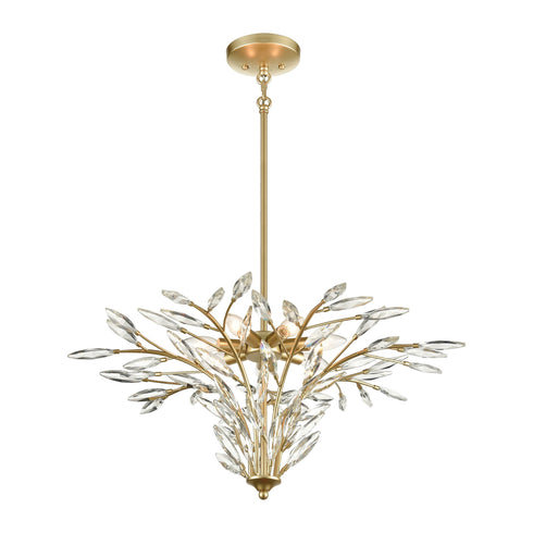 Elk Flora Grace 7 Light Chandelier In Champagne Model: 18295/7
