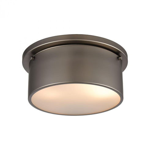 Elk Flushmounts 2 Light Flush Mount In Black Nickel With Model: 12110/2