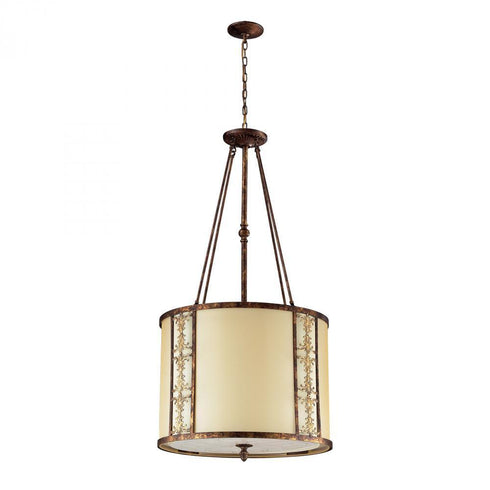 Elk Frederick 8 Light Pendant In Spanish Bronze Model: 11343/8