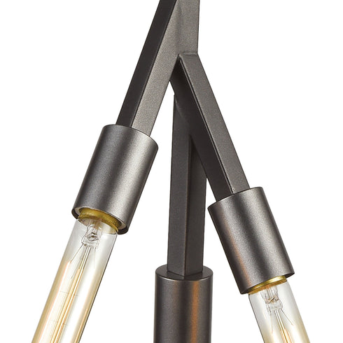 Elk Freeform 3 Light Triangular Pendant Fixture Model: 11848/3