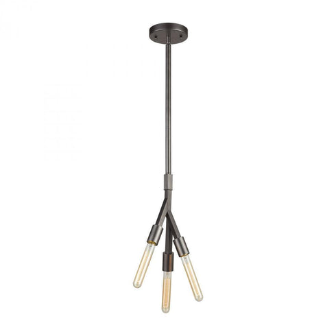 Elk Freeform 3 Light Triangular Pendant Fixture Model: 11848/3