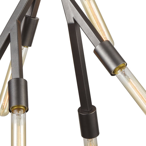 Elk Freeform 6 Light Chandelier In Dark Graphite Model: 11849/6