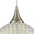 Elk Fusion 1 Light Mini Pendant In Satin Nickel Model: 529-1SLV