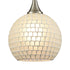 Elk Fusion 1 Light Mini Pendant In Satin Nickel Model: 529-1WHT