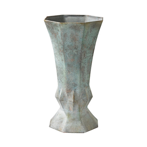 Elk Geometric Patina Vase Model: 2100-015
