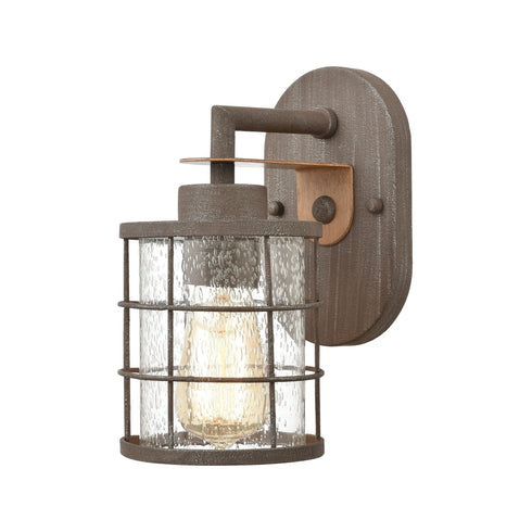 Elk Gilbert 1 Light Vanity Light In Rusted Coffee Model: 18363/1