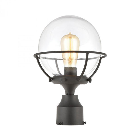 Elk Girard 1 Light Post Mount In Charcoal With Model: 57293/1