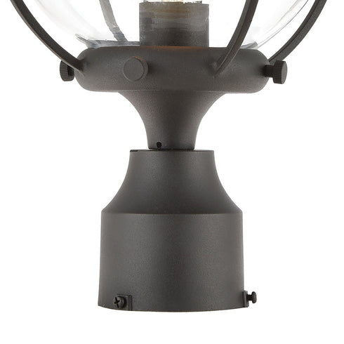 Elk Girard 1 Light Post Mount In Charcoal With Model: 57293/1