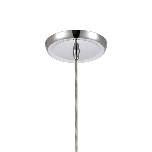 Elk Glitzy 1 Light Mini Pendant In Polished Model: 21168/1