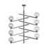 Elk Globes Of Light 8 Light Chandelier In Brushed Model: 12184/8