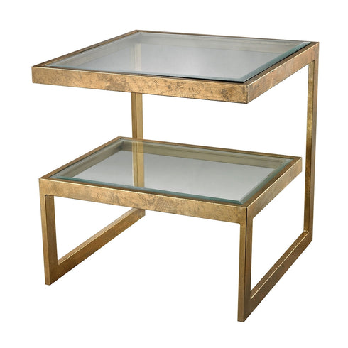 Elk Gold Leaf Key Side Table Model: 114-144