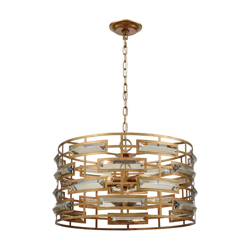 Elk Gold Metro Crystal 5 Light Chandelier Model: 1141-031