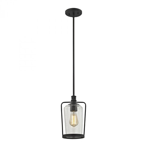 Elk Hamel 1 Light Mini Pendant In Oil Rubbed Model: 81225/1