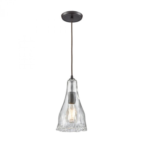 Elk Hand Formed Glass 1 Light Mini Pendant In Model: 10446/1