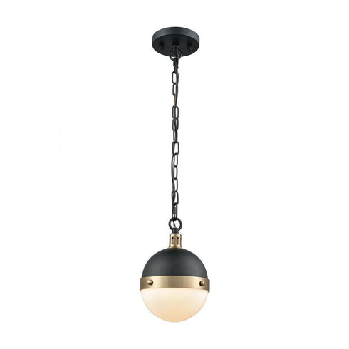 Elk Harmelin 1 Light Mini Pendant In Matte Black Model: 14474/1