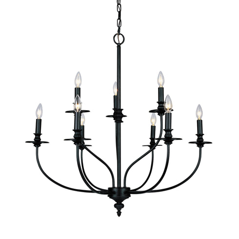 Elk Hartford 9 Light Chandelier In Oil Rubbed Model: 289-OB