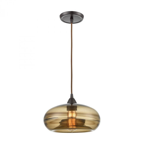 Elk Hazelton 1 Light Mini Pendant In Oil Rubbed Model: 85212/1