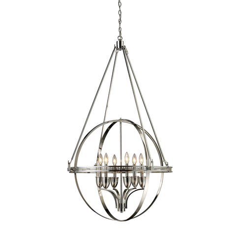 Elk Hemispheres 6 Light Chandelier In Polished Model: 10193/6