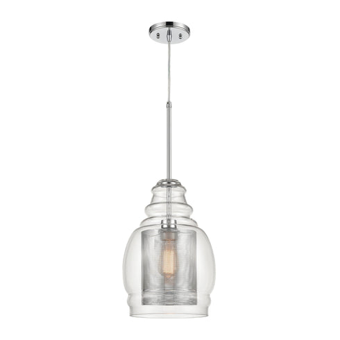 Elk Herndon 1 Light Pendant In Polished Chrome Model: 81425/1