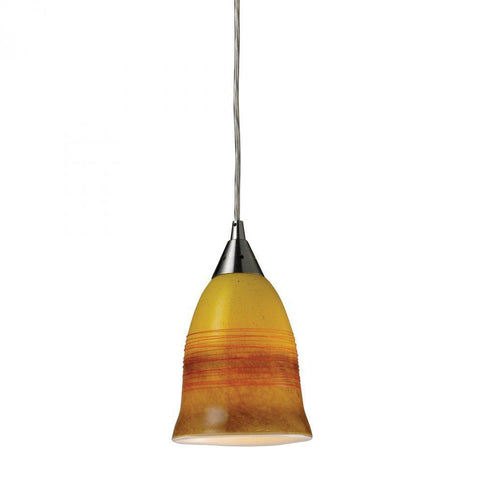 Elk Horizon 1 Light Earth Mini Pendant In Satin Model: 10218/1ERH