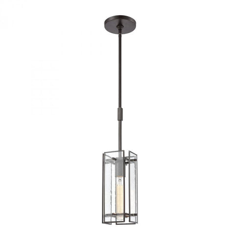 Elk Hyde Park 1 Light Mini Pendant In Oil Rubbed Model: 32391/1