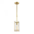 Elk Hyde Park 1 Light Mini Pendant In Satin Brass Model: 32381/1