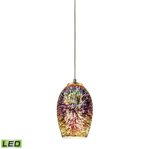 Elk Illusions 1 Light Mini Pendant In Satin Model: 10506/1-LED