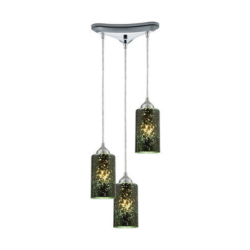 Elk Illusions 3 Light Pendant In Polished Chrome Model: 10504/3