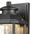 Elk Irvine Sconce In Matte Black With Seedy Glass Model: 87120/LED