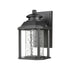 Elk Irvine Sconce In Matte Black With Seedy Glass Model: 87120/LED