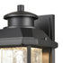 Elk Irvine Sconce In Matte Black With Seedy Glass Model: 87121/LED