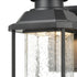 Elk Irvine Sconce In Matte Black With Seedy Glass Model: 87122/LED