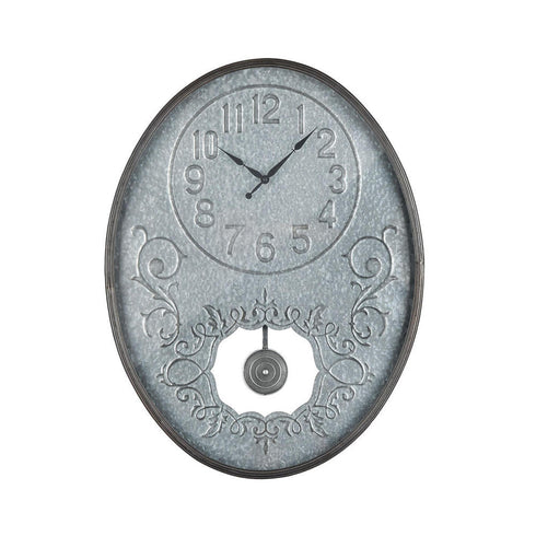 Elk Jane Wall Clock In Galvanized Steel And Model: 3214-1033