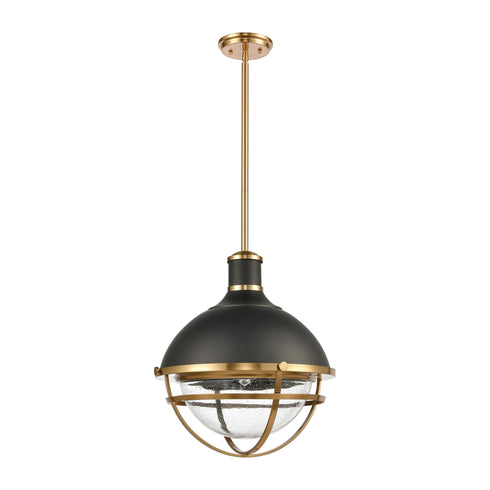 Elk Jenna 1 Light Pendant In Matte Black And Model: 16575/1