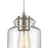 Elk Josie 1 Light Mini Pendant In Satin Nickel Model: 85213/1